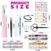 FANDAMEI Nail Art Decorations & Brushes Set - Dotting Tools, 54 Sheets Water Transfer Stickers, Striping Tape, Foils, Rhinestones, Tweezer & Scissors - Buy Online on GoSupps.com