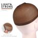 LUNROUG Dark Brown Wig Caps 24pcs - Stretchy Nylon Stocking Caps for Women and Men - Buy Online on GoSupps.com