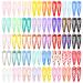 80Pcs Snap Hair Clips  2 Inch Metal Barrettes No Slip Cute Solid Candy Color Hair Clips Accessories for Girls  Women  Kids Teens or Toddlers