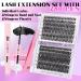 Ultimate LASH Extension Set B & Q - 280 PC Eyelash Extensions 9-16 Mix 40D - Complete Kit for Beginners with Glue & Applicator - Buy Online on GoSupps.com