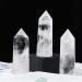 Large Clear Quartz Healing Crystal Wand 4.72 - 5.11 | 6 Faceted Single Point Prism for Meditation & Reiki - Natural Quartz Stones for Chakra Therapy & Home Decor - Runyangshi - Buy Online on GoSupps.com