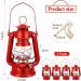 8 Inch Small Red Kerosene Hurricane Lantern Set - Perfect for Christmas Decor, Camping, and Emergency Use (4-Pack) - Buy Online on GoSupps.com