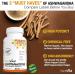 PlantVital Organic Ashwagandha Supplement with Black Pepper - 1300mg (two caps) Ashwagandha Capsules for Stress Relief Energy Increase Sleep Aid & Memory Support - 360 Vegan Ashwagandha Supplements 3 Bottles (6 Months Supply) - Buy Online on GoSupps.com