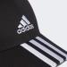 adidas Unisex 3-Stripes Baseball Cap - Cotton Twill Black/White One Size - International Shipping Available - Buy Online on GoSupps.com