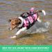 Cit toile Camouflage Dog Life Jacket - Pink Swimming Vest for Small Medium & Large Dogs - Reflective Handle for Safety in Sea Lake & River - Buy Online on GoSupps.com