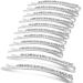 24 Pcs Rhinestone Bobby Pins  Small Crystal Bobby Pins  Bobby Pins Bulk for Lady Women Girls  Sparkly Hair Clips Pin Shiny Hairpins Glitter Hairpins Styling Hair Accessories for Women Girls (Silver)
