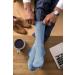 IOMI - 6 Pack Mens Loose Wide Top No Elastic Non Binding Cotton Diabetic Socks 7-12 Blue - Buy Online on GoSupps.com