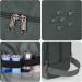 WANDF Water-Resistant Nylon Toiletry Bag - Lightweight Dopp Kit for Travel (A-Pure Grey) - Buy Online on GoSupps.com