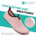 Ruomu Fast Drying Bathing Shoes for Women & Men | Slipproof Aqua Shoes | Lightweight Beach & Surf Footwear | Size 38 EU - Pink - Buy Online on GoSupps.com