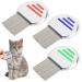 3 pieces of lice comb byffoer stainless steel extra fine lice comb Lauskamm children Lice Comb with metal tines Lause comb for headlaus infestation for baby children adults and pets
