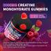 Creatine Monohydrate Gummies 5000mg for Men & Women Organic Pure Creatine Gummies | Sugar Free Vegan Non-GMO Raspberry Flavor 120 Count - Buy Online on GoSupps.com