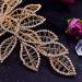 Eiaork Rhinestone Wedding Headpiece - Gold Leaf Bridal Headband Hair Vine for Bride and Bridesmaids - Buy Online on GoSupps.com
