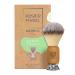 WLDOHO Shaving Brush Vegan with Wooden Handle Made of Bamboo for Safety Razor Shaving - Imitation Badger Hair - KAMBOU