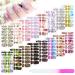 16 Sheets Flower Nail Wraps Self Adhesive Nail Wraps Nail Art Decals Nail Polish Sticker Full Cover Nail Stickers Butterfly Flower Nail Decals with Nail File for Women Girls Nail Decoration