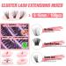ALICE D13 Lash Clusters Kit: DIY Eyelash Extension Fluffy Cluster Lashes, D Curl, 8-16MM, Strong Hold Natural Look - Buy Online on GoSupps.com