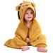 COOKY.D Bamboo Hooded Baby Bath Towel Toddler Wearable Blanket Boy Girl Animal Bathrobe Lion 75x75cm