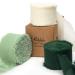 Ribbli Green Chiffon Ribbon1.5 inch x 30 Yard Handmade Silk Ribbon for Wrapping Ivory Sage Forest Green Fringe Chiffon Ribbon for Wedding Invitations  Bridal Bouquets  Flower Arrangement Decoration Ivory/Sage Green/Fores...