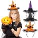 FRCOLOR Halloween Headbands 3 Pieces Witch Hat Halloween Costume Headband Witch Headband Party Hair Accessories for Costume Halloween Party Carnival - Buy Online on GoSupps.com