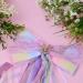 Husalsea Stylish Large Purple Bow Soft Ribbon Suitable for Women and Girls - Buy Online on GoSupps.com