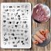 Nail Stamping Plates Heart Letter Nail Stamping Kit 2 Pcs Lips Graffiti Animals Patterns Design Nail Stamp Plate 14.5 * 9.5cm Stainless Steel Nail Art Templates DIY Nail Tools Nail Stamping D33-D34 - Buy Online on GoSupps.com