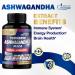 Organic Cadane Ashwagandha Supplements - Memory Immune System & Strength Support - 7in1 Concentrated with Turmeric Maca Root Berberine & More - 90 Vegan Capsules for 3-Month Supply - Buy Online on GoSupps.com