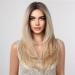 HAIRCUBE Long Blonde Synthetic Lace Wig for Women with Dark Roots - Buy Online on GoSupps.com