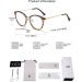 SOJOS Retro Round Blue Light Glasses for Women | SJ9001 Bright Leopard Frame - Buy Online on GoSupps.com