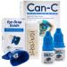 Can-C Eye Drops with Eye Guide and Kinara Pocket Tissues 2-Pack