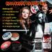 VOLLUCK Halloween Makeup Kit - 7-Piece Set with Washable Fake Blood Liquid Latex Scar Wax Spatula Tool & Stipple Sponges - International Shipping Available - Buy Online on GoSupps.com