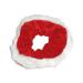 Pritties Accessories Christmas Red Velvet and White Fur Trim Hair Scrunchie Bobble Elastic Hair Band