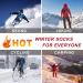 Men's Thermal Heated Socks for Winter - B-Concrete Grey (2 Pairs) - Buy Online on GoSupps.com