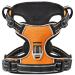 Heele dog crockery no-pull dog harness breast dishes for large dogs softly breathable-adjustable reflective dog dishes anti-pull with padded handle orange XL XL university orange