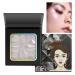 Highlighter Makeup Palette White Silver Glitter Highlight Contouring Pallets Highly Pigmented Face Glow Illuminator Highlighters Pallet Contour Palettes For Body Cheek Pale Skin  Suit For All Skin Tones Silver White