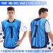 12 Pack Reversible Sports Pinnies | Adult L Size | Double Sided Practice Jerseys with Numbers - Buy Online on GoSupps.com