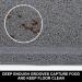 Suhaco Non-Slip Waterproof Pet Feeding Mat 60 x 40 cm (L) Grey - Easy to Clean, Prevents Food Spills and Water Messes - Buy Online on GoSupps.com