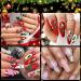 Noblife 36 Grids Christmas Nail Art Sequins | 3D Holographic Snowflake Glitter | Colorful Nail Decorations & Pickup Tools | Sparkly Confetti Nail Decals for Festive Nails - Buy Online on GoSupps.com
