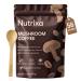 Nutrixa Mushroom Coffee Organic 340g (56 Servings) - 6 Adaptogenic Mushrooms for Energy Focus & Gut Health - Instant Superfood Blend with Lions Mane Reishi Cordyceps Turkey Tail Coconut & MCT Oil