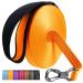 X XBen tow lines for dogs 3m 5m 10m 15m 20m 30m Robust dog leash with lockable carabiner reflective running line training line for small medium large dogs comfortable hand loop 10m light orange