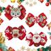 BRTNUP 4 Pieces Christmas Bow Hair Clips Hair Bows Hair Barrettes Santa Elk Hair Accessories for Girls Women - Buy Online on GoSupps.com