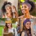 Purefitinsoles Wide Headbands for Women - Non Slip African Thick Headbands - 4 Pack Sweat Bands for Yoga and Workout Fashion (AB-5) - Buy Online on GoSupps.com
