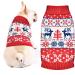 Petcare dog sweater Christmas dog turtleneck sweater Christmas pattern knitwear warm pet sweater for dog puppies party Puppy gift for dog snowflake elk XS