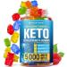 Keto Burn Gummies - 5000 MG - Extra Strength Keto Snack Gummies - Advanced Weight Management for Ketosis Support - Designed in USA - Improve Metabolism Keto Vitamins - 60 Gummies