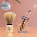 100% Pure Boar Bristle Shaving Brush - Medium Beech Wood Handle | The Shave Factory for Ultimate Shave Experience - Buy Online on GoSupps.com