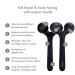 Geske SmartAppGuided Sonic Facial & Body Roller | 4-in-1 Dermaroller Device | Professional Facial Scooter for Face & Body Contouring | Black - Buy Online on GoSupps.com