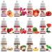 24 Pack Food Flavoring Oil for Baking, Cooking, Cosmetics - Lip Gloss & Soap Making Extract - .2 Fl Oz Bottles - Buy Online on GoSupps.com
