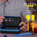 Casemaster Plazma Pro 6 Dart Case | Large Mobile Device Pocket | Storage Tubes for Flights, Tips & Shafts | Blue Trim - Buy Online on GoSupps.com