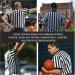 Redgino Men's & Women's Black & White Striped Referee Shirt Short Sleeve Football & Basketball Jersey Costume | Perfect for Halloween & Sports Events - Buy Online on GoSupps.com