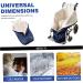 Wheelchair Blanket Adult Waterproof Winter Wheelchair Cosy with Fleece Lined and Zipper Universal Fit Warm Wheelchair Cover for Keeping Warm .. - Buy Online on GoSupps.com