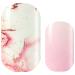 Avoa Beauty nail film - "Rose Quartz" pink pink white gold ombre color gradient marble nail art design 16 thin self -adhesive long -lasting nail wraps
