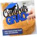 DECHOUS 4pcs Graduation Row Graduation Dessert Toppers Grad Picks Appetizer Dessert Picks Class of 2023 Graduation Toppers Graduation Decorations Class of 2023 The Draft Blue 17X13.5CM - Buy Online on GoSupps.com